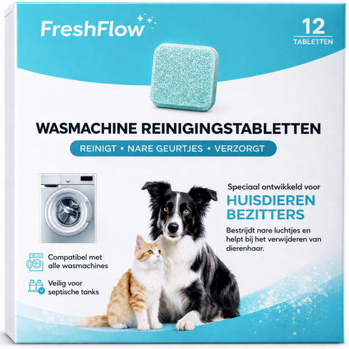 FreshFlow - Wasmachine reinigingstabletten