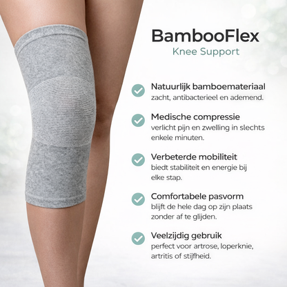 BambooFlex Knee Support - Natuurlijke pijnverlichting voor pijnlijke knieën