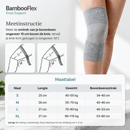BambooFlex Knee Support - Natuurlijke pijnverlichting voor pijnlijke knieën