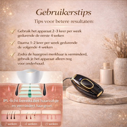 Veloura IPL – Pijnloze Permanente ontharing voor zijdezachte Huid