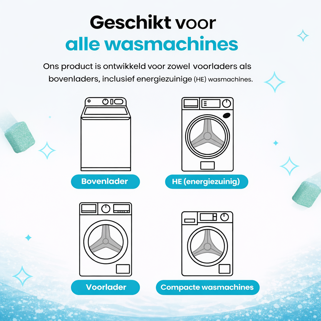 FreshFlow - Wasmachine reinigingstabletten