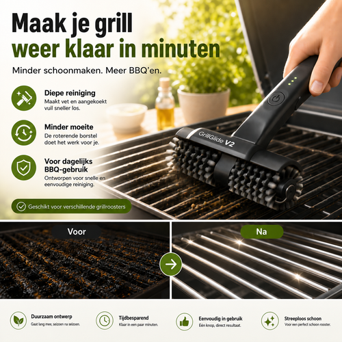 GrillGlide V2 – Elektrische Grillreinigingsborstel