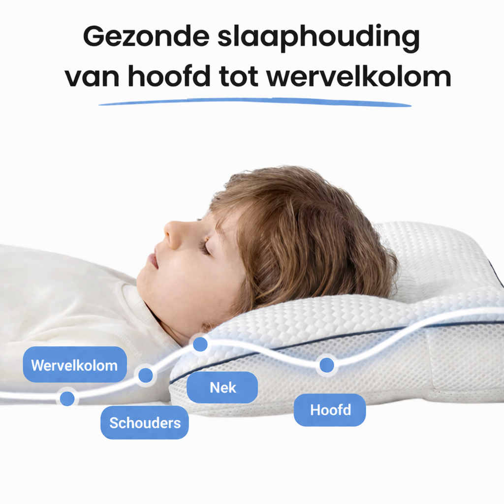 Calmora Kids Pillow – Ergonomisch kussen voor een gezonde nachtrust