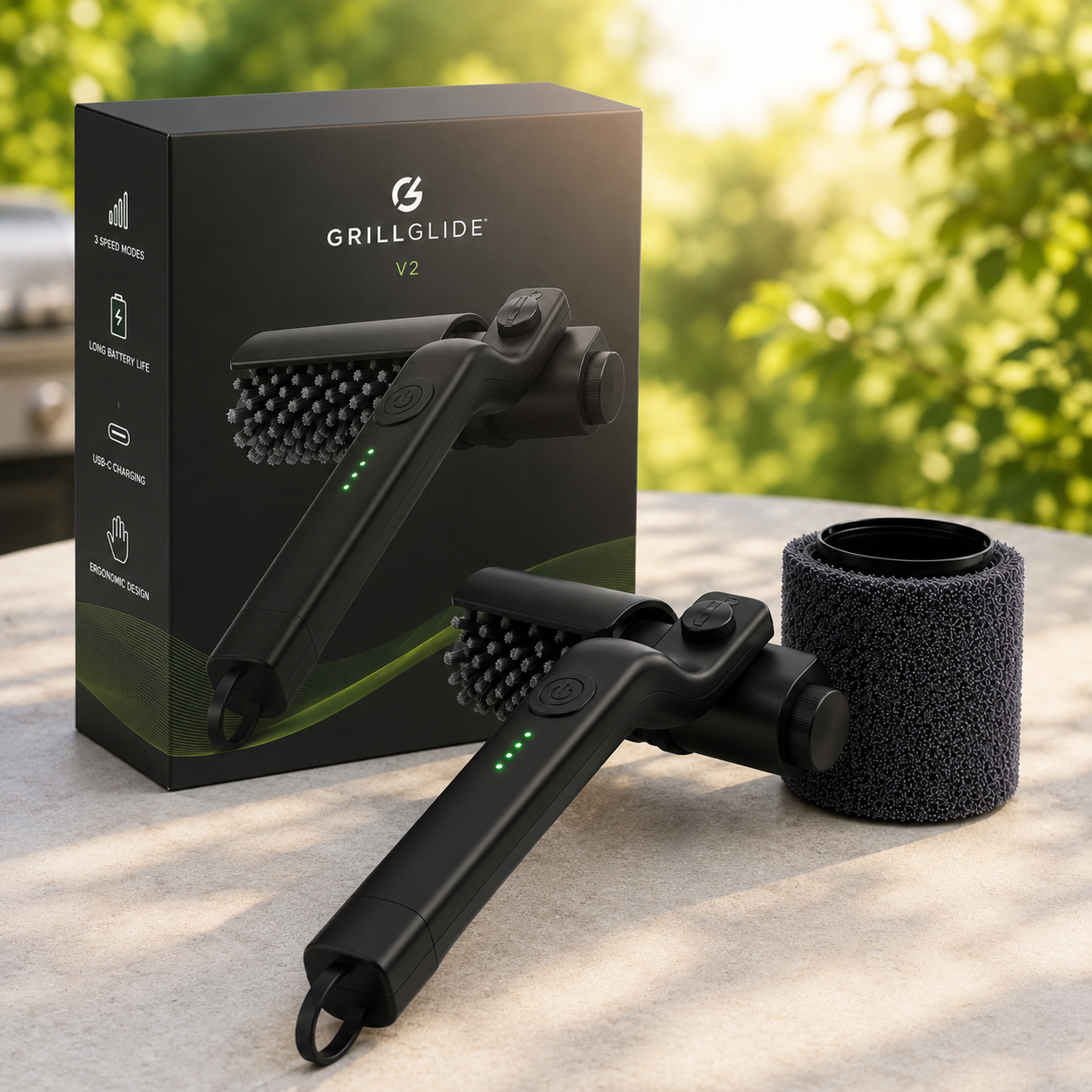 GrillGlide V2 – Elektrische Grillreinigingsborstel