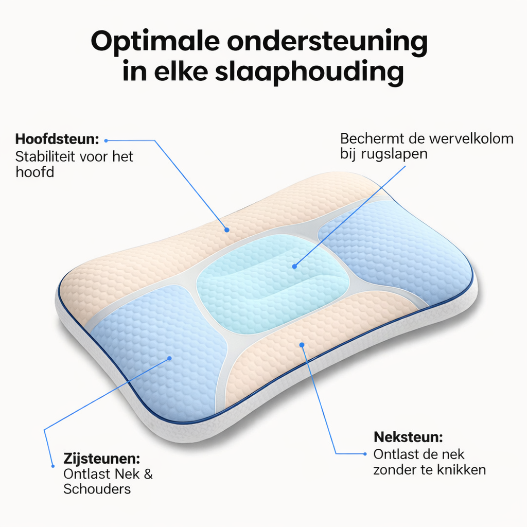 Calmora Kids Pillow – Ergonomisch kussen voor een gezonde nachtrust