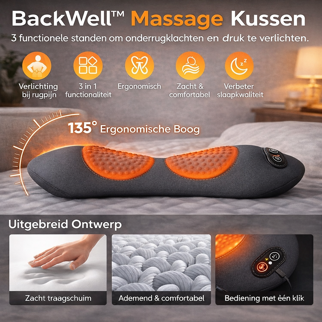 BackWell 3-in-1 therapie kussen