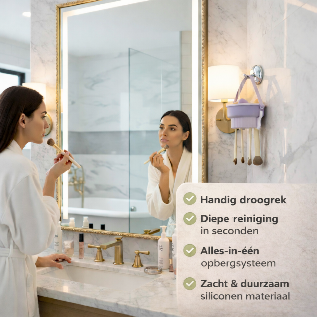 AuraLuxe Brush cleanset - Reiniger & drooghouder