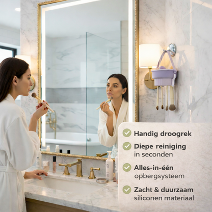 AuraLuxe Brush cleanset - Reiniger & drooghouder