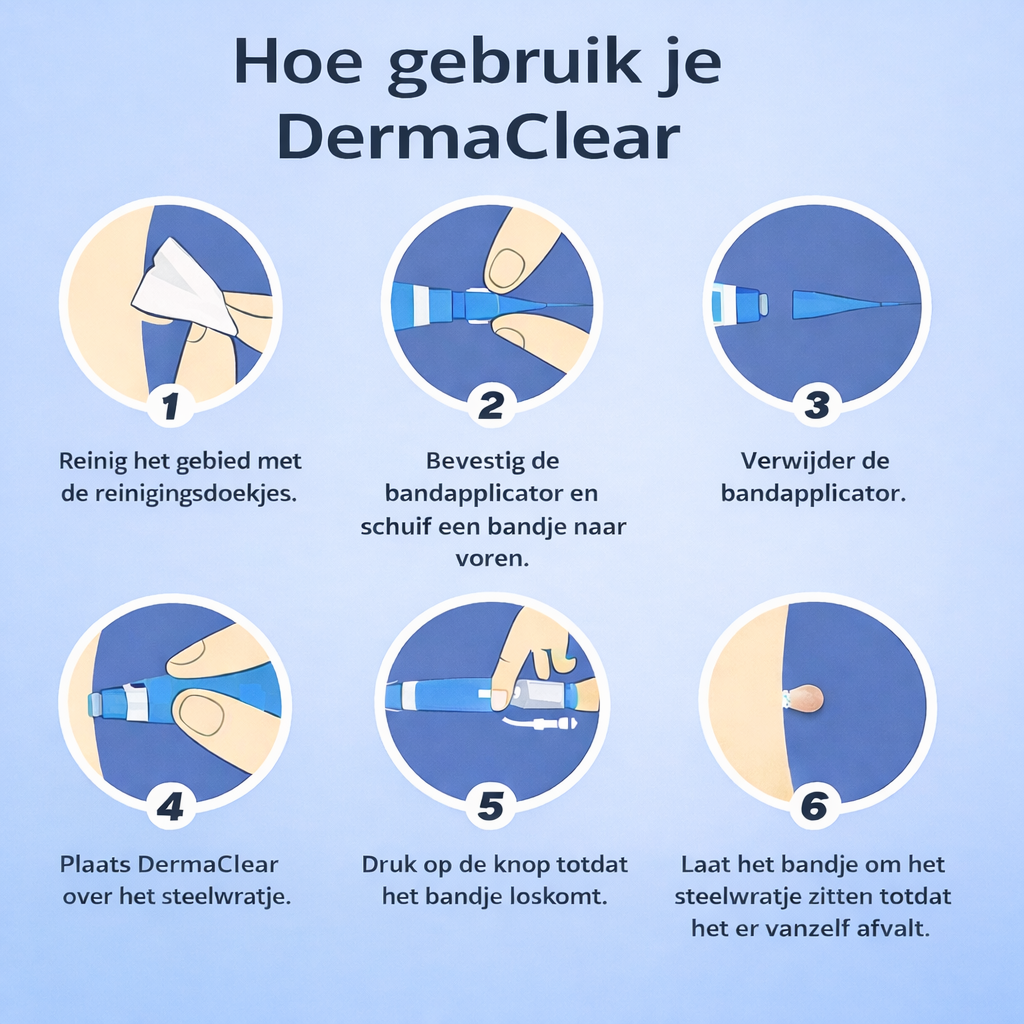 DermaClear – Pijnloze steelwratjes verwijderaar