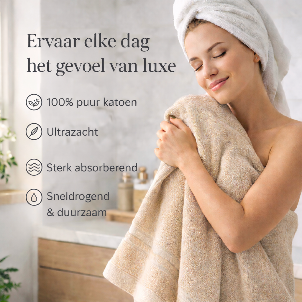 PureLuxe Premium towel – Ultiem zacht & hoog absorberend