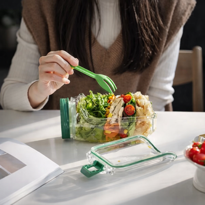 Saladbox – Lekvrij, transparant & perfect voor onderweg
